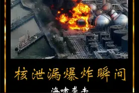 2011年真实录像，海啸袭击日本核电站后爆炸瞬间，破坏巨大