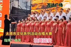 太原巿文化系列活动合唱大赛，演唱《壮美延安》动听。指挥：杨芳视频封面