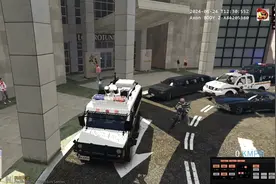 GTA5警察模组:武警装甲车加装防爆网，任务，护送天台，有飞机