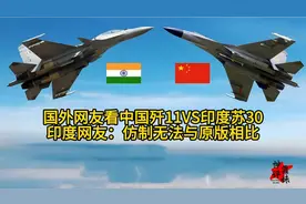 国外网友看中国歼11VS印度苏30，印度网友：仿制无法与原版相比视频封面