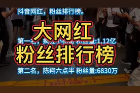 大网红抖音粉丝排行榜视频封面