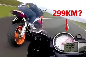 油门拧到底，宝马S1000RR和本田CBR1000RR对飙，极速299公里！视频封面