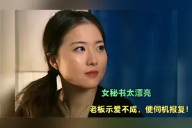 女秘书太漂亮，老板示爱不成，便伺机报复！最终酿成惨剧！普法