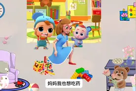 仔仔故意感冒想吃药，妈妈带他去医院打针，甜甜把垃圾放垃圾桶视频封面