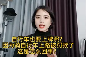 自行车也要上牌照？因为骑自行车上路被罚款了，这是怎么回事？