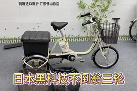 日本松下原装进口助力三轮车，不倒翁智能科技，可左右45度倾斜视频封面