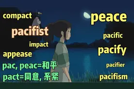 秒懂| 和平peace, 安抚appease, 合约compact, 影响impact-227天
