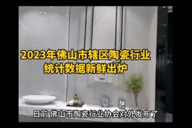2023年佛山市辖区陶瓷行业统计数据新鲜出炉视频封面