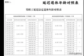 延迟退休年龄对照表视频封面