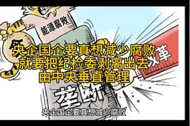 央企国企要真想减少腐败，就要把纪检委剥离出去，由中央垂直管理视频封面