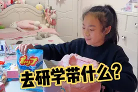 小祎诺要去研学了，收拾了一书包的零食，妈妈说是去冬游的。视频封面