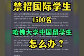 禁招国际学生，1500名哈佛大学中国留学生怎么办？视频封面