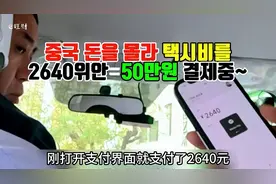 韩国财阀大叔在中国打车，刚打开支付界面就支付了2640元 #外国人视频封面