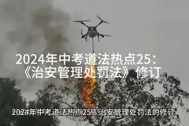 2024年中考道法热点25：《治安管理处罚法》修订视频封面