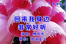 一首女声浪漫情歌《回来我身边》曲调悠扬，歌声甜润，非常好听！视频封面