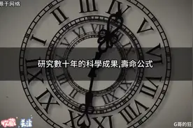 测试一下你能活到多少岁？美国科学家研究出了一套寿命科学公式视频封面
