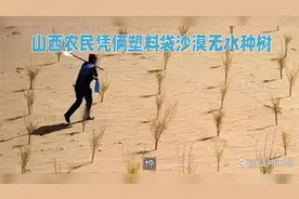 惊！山西农民凭俩塑料袋沙漠无水种树？5年拿下专利！视频封面