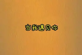 当我遇见你视频封面