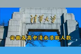 疯传，安徽各高中清华北大录取人数视频封面