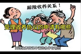 受理收养登记申请的条件有哪些@吕贵花普法 #婚姻家庭#离婚律师视频封面