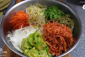 经典石锅拌饭配菜搭配。