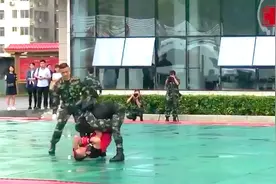 武警单挑格斗，福建武警总队演武视频解析！
