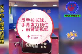 反手拉长球，手背发力顶住，前臂调弧线视频封面
