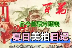 古今官职对照表视频封面