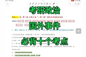 考研政治：必背十个考点。视频封面