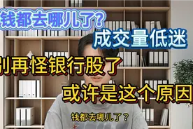 钱都去哪儿了？成交量低迷，别再怪银行股了，或许是这个原因视频封面