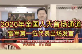 2025年全国人大首场通道，雷军第一位代表出场发言！视频封面