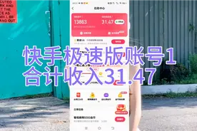 快手极速版账号1
合计收入31.47