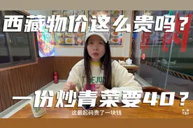 西藏的物价这么贵吗？一份炒青菜居然要40！被这里的物价惊到了！视频封面