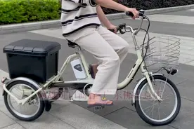 日产松下内三速不倒翁三轮助力自行车，骑行自动对轨，更安全视频封面