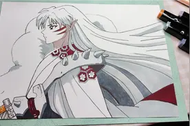 童年男神杀殿《犬夜叉》 二次元动漫手绘 初学者画画练习