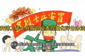 安排工作士兵服现役表现量化评分办法视频封面