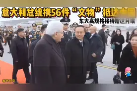 意大利总统携56件“文物”抵达中国，东大高规格接待赠送月壤