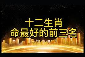 十二生肖命最好的前三名视频封面