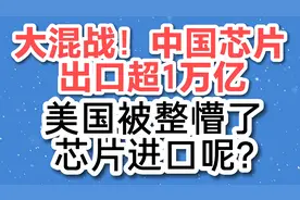 大混战！中国芯片出口超1万亿，美国被整懵了，芯片进口呢？视频封面