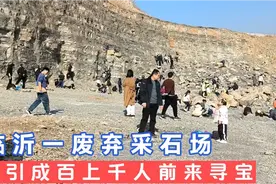 临沂兰陵一山村废弃采石场，每天吸引成百上千人前来寻宝！视频封面