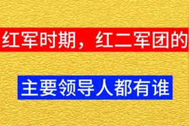 红军时期，红二军团的主要领导人都有谁，你知道吗视频封面