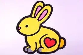 教孩子画小兔子并涂色