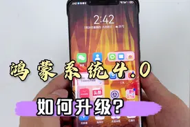 鸿蒙系统手机，怎么升级到4.0版本，看一遍就学会，很简单实用！视频封面