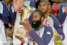 美国男篮上一次世界杯夺冠还是在2014年，四大明星后卫+超巨内线视频封面