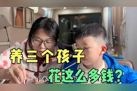 养三个孩子一个月要花多少钱？算完这笔帐后很心酸，打工养家很难视频封面