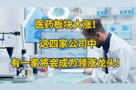 医药板块大涨，四价优质企业，有望成为领涨龙头视频封面