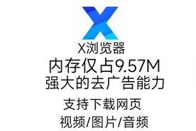 强大的x浏览器，无广告仅占9.57m。