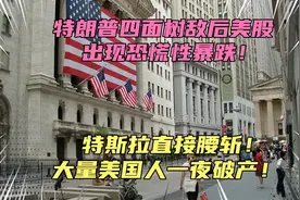 特朗普四面树敌美股暴跌！特斯拉腰斩，大量美国人破产！太惨了！视频封面