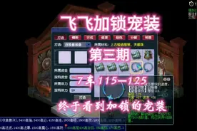 #梦幻西游电脑版#飞飞加锁宝宝装备打造#第三期了#终于有加锁的了