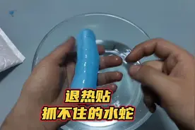 据说退热贴也可以做出抓不住的水蛇